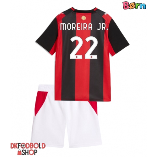 AC Milan Diego Moreira #22 Hjemmebanesæt Børn 2026-27 Kort ærmer (+ korte bukser)